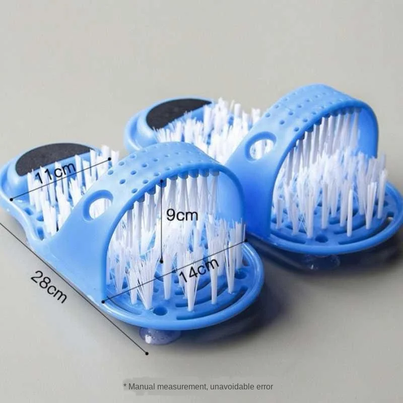 Plastic Remove Dead Skin Massage Slipper Foot Scrubber Bath Shoe with Brush Household Bathroom  Foot Cleaning Brush Slipper