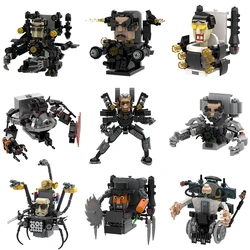 2024 New Skibidi Toilet Men vs. Monitor Building Blocks Super Titan TV Man Sound Man Children Toy Birthday Building Block Gift