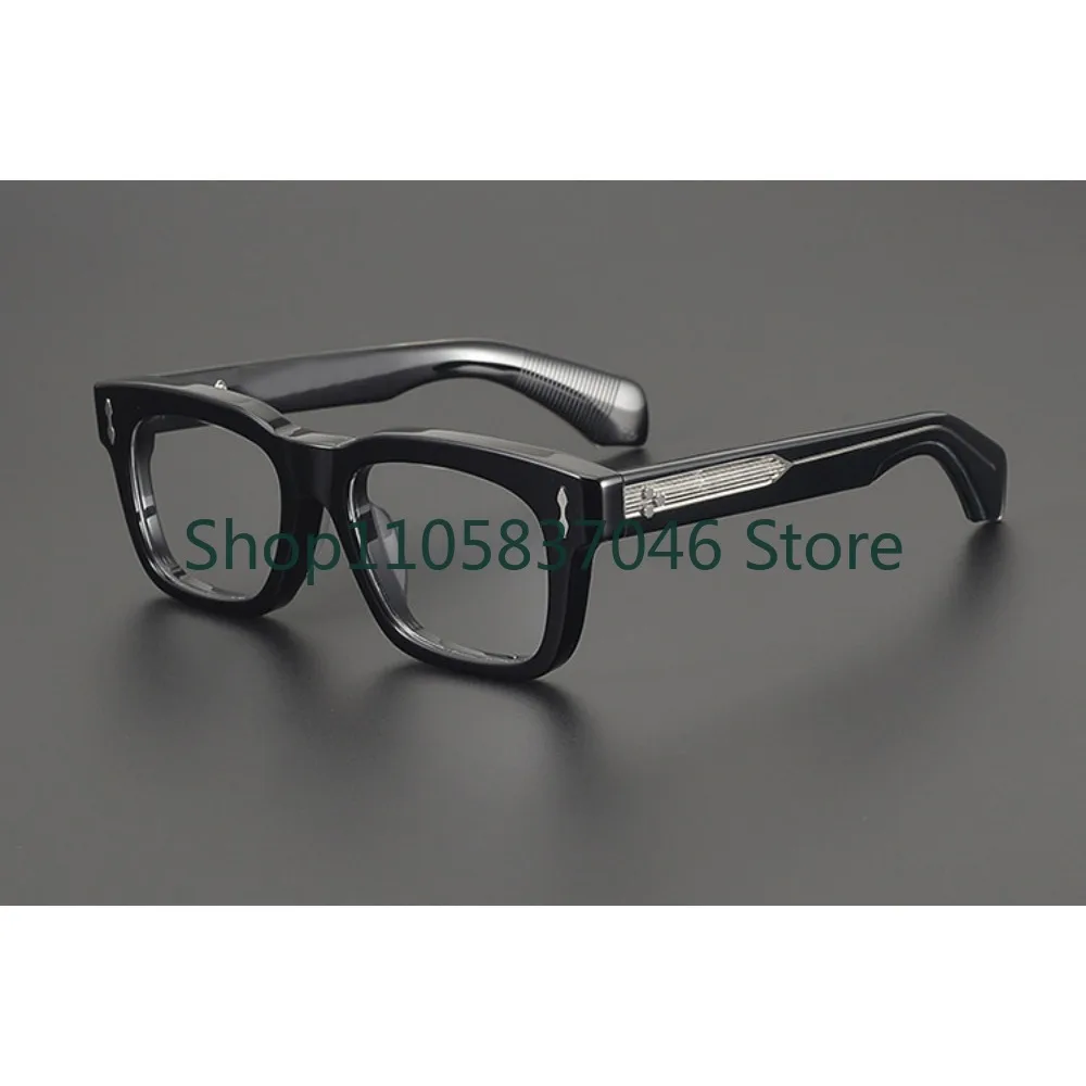 Retro board black box eyeglass frame, unisex, versatile, fashionable, thick frame, can be matched with myopia, anti blue light,