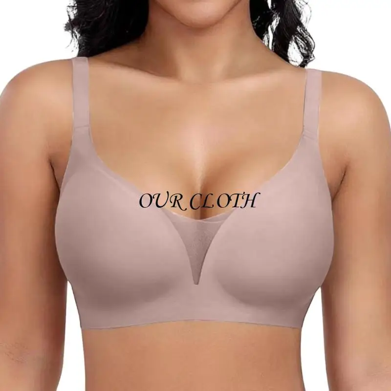 Wireless Push Up Bras for Women Full Coverage Seamless Bra Supportive Everyday Comfortable Bralette Y1AC