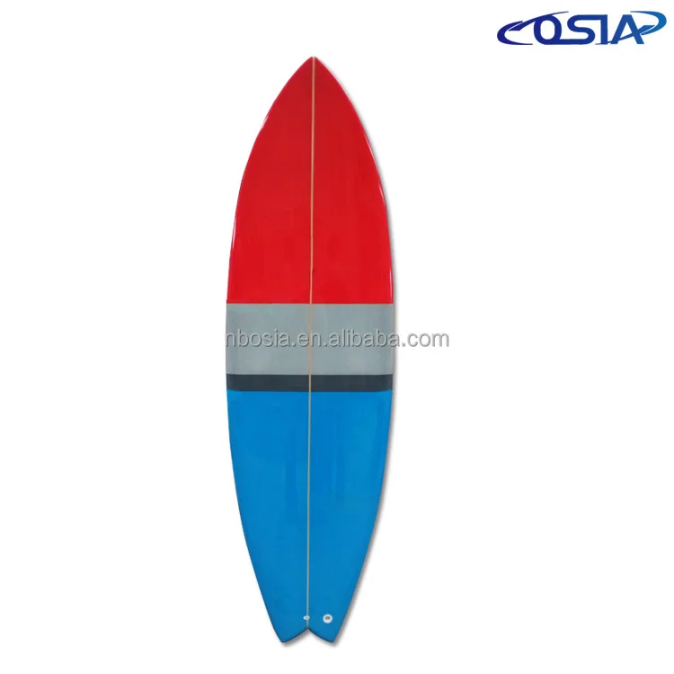 5'8 PU fiberglass surfboard fish shortboard