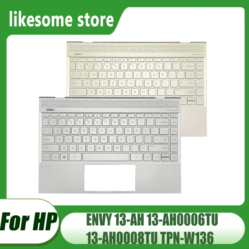 

Brand New Laptop Case For HP ENVY 13-AH 13-AH0006TU 13-AH0008TU TPN-W136 Palmrest Upper Cove Backlit Keyboard Silvery/Golden