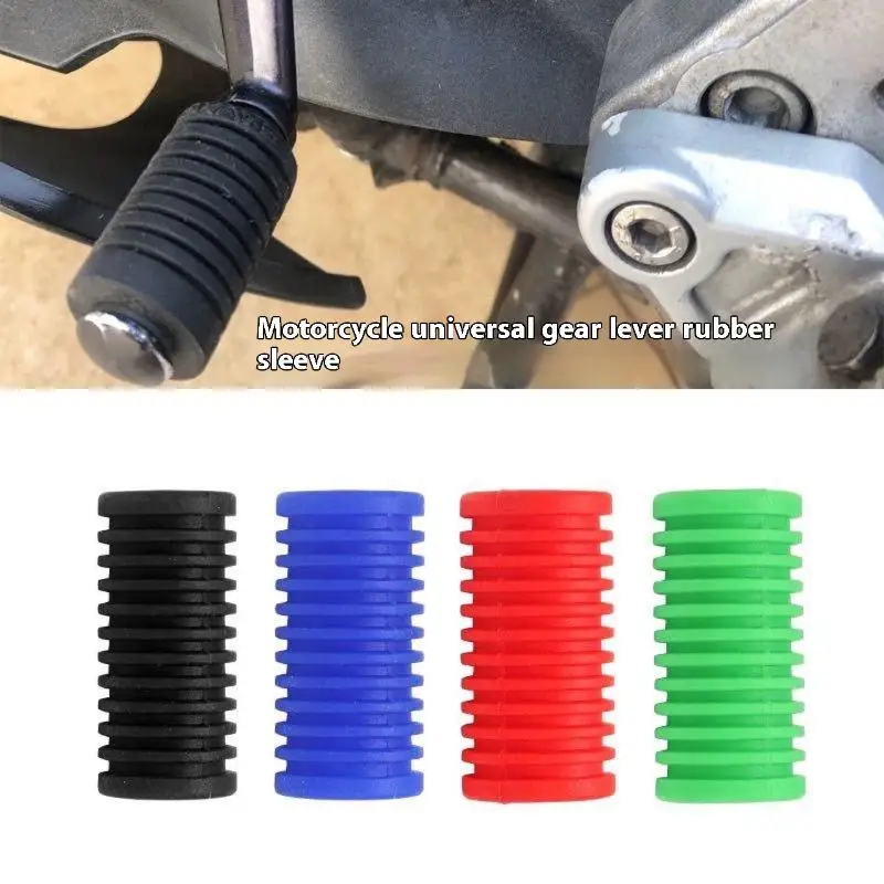 

Motorcycle Shift Lever Pedal Kick Start Universal Accessory Rubber Foot Pegs Pad Tools