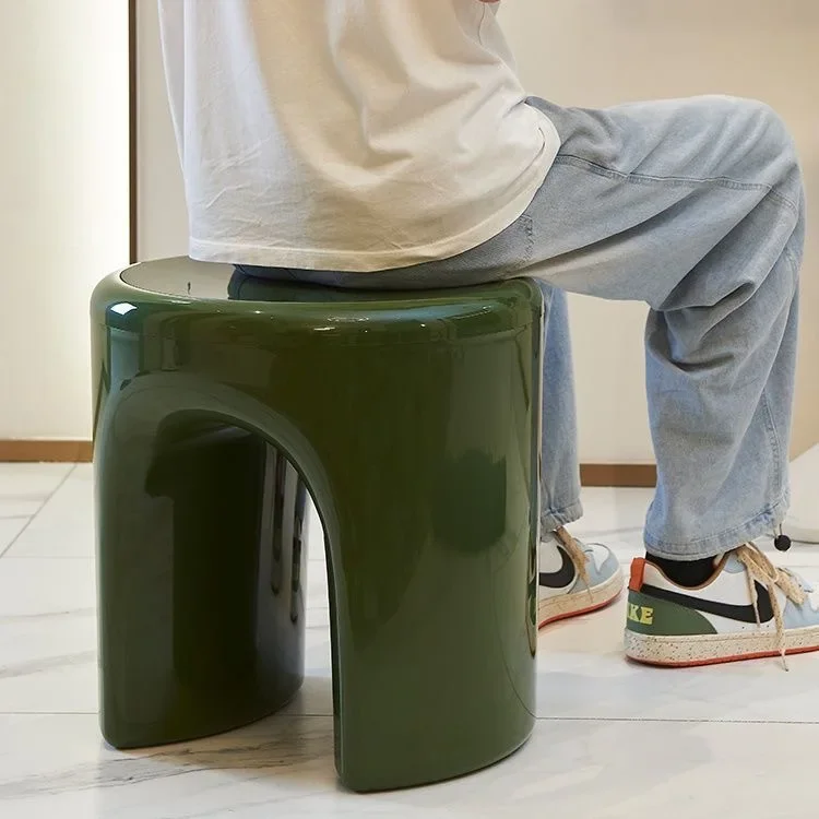 Creative Nordic designer hourglass edge, sofa small apartment, shoe changing stool, bedside table