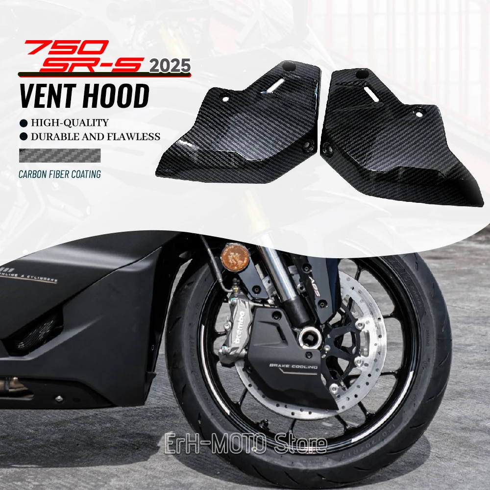 

FOR CFMOTO CF 750SR-S 750SR 750SRS 750 SRS Original Parts Front Caliper Left and Right Vent Hood Carbon Fiber texture Vent Hood