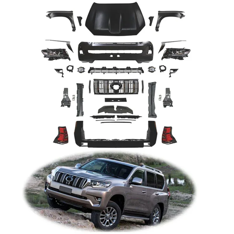 

Facelift Conversion BODY KIT for PRADO 2010-2017 UPGRADE to 2018