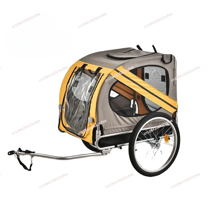 Pet bicycle trailer rear hanging outdoor riding cat and dog cart multi-functional travel storage bucket