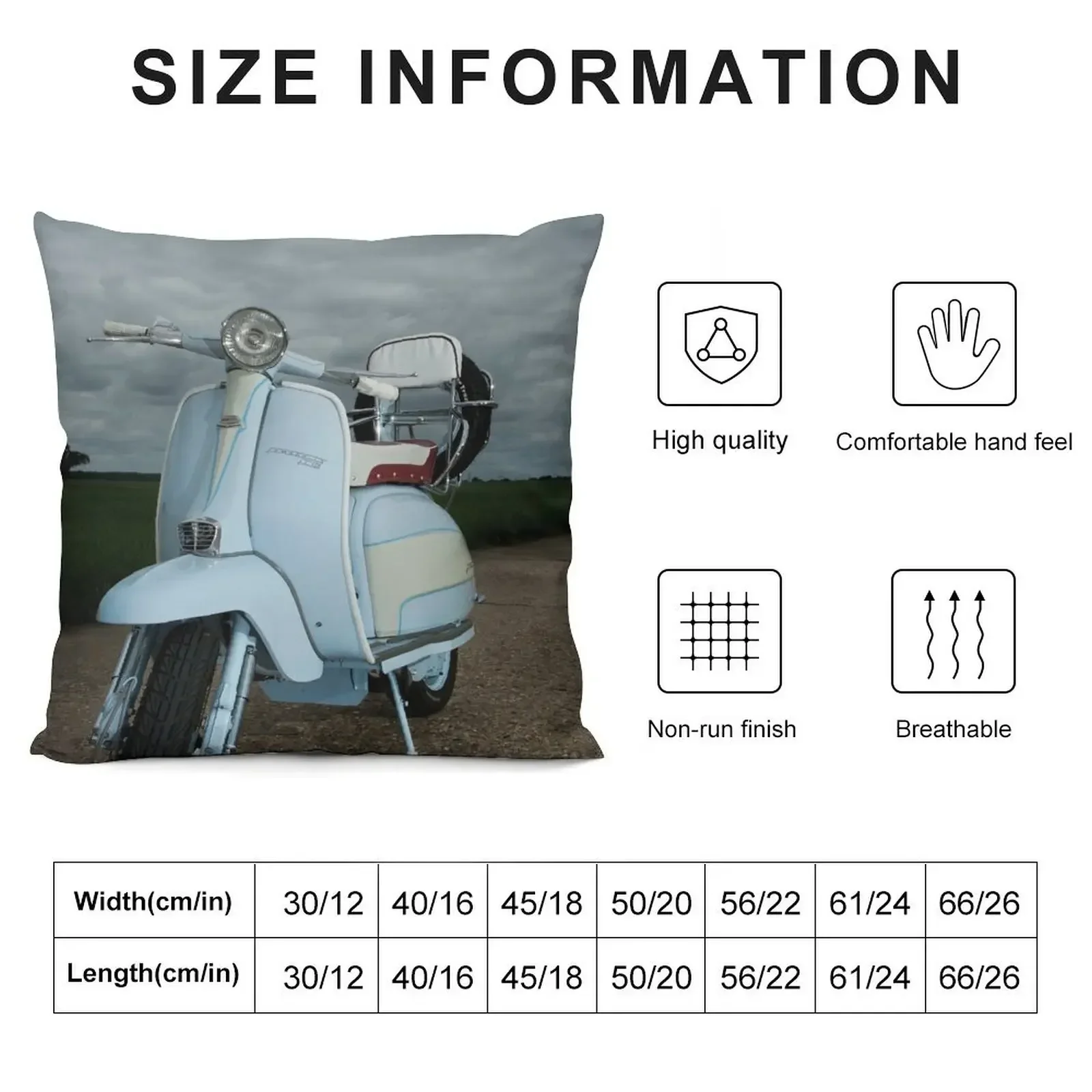 Lambretta Li SIII Throw Pillow Throw Pillow ornamental pillows for living room Pillows Aesthetic pillow