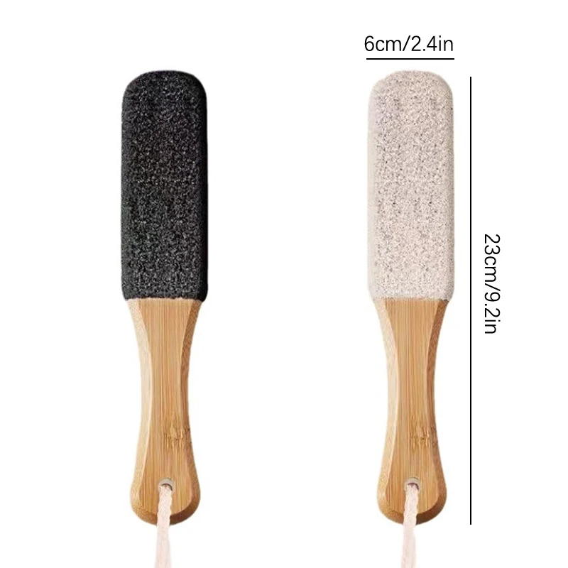 Hard Dead Skin Remove Bamboo Silicon Carbide Foot Rasp File Scrubber Grater Callus Pedicure Tool Exfoliating Tools