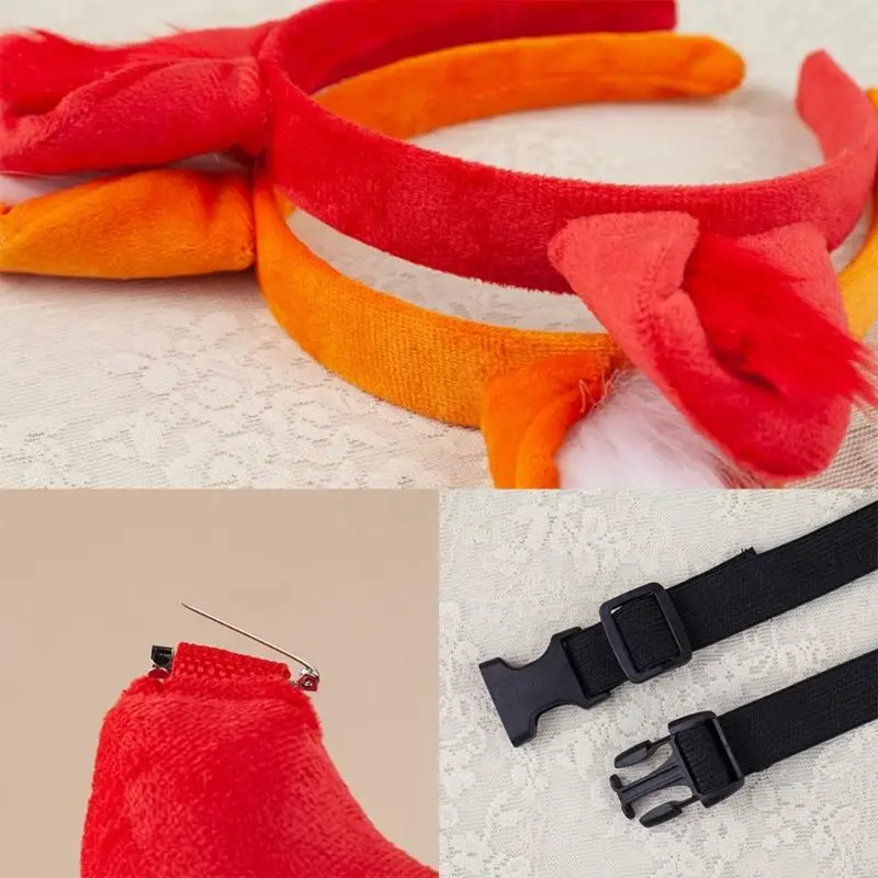 77HE Kid Role Play Costume Animal Ear Headband Tail Skirt for Kids Birthday Halloween