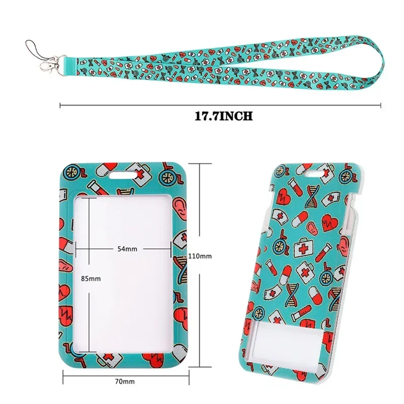 Medical Equipment Nurse Card Holder ID Holder Bus Card Holder Staff Card Lanyard For Keys Phone DIY Hang Rope Badge Holders