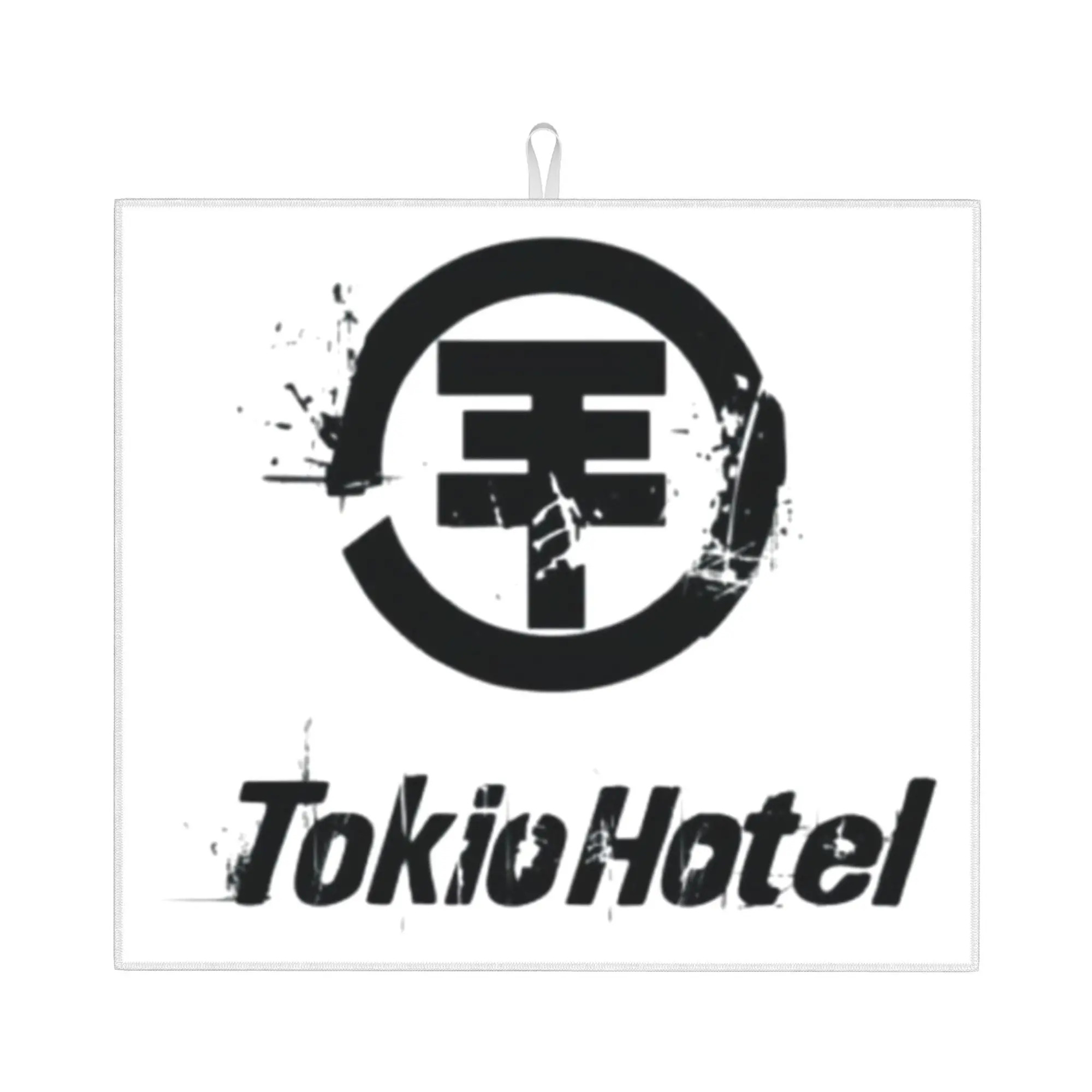 Tokio Hotels Heavy Metal Pop Rock Non Slip Kitchen Counter Protector Mat Barware Tableware Reusable Drying Mat For Kitchen