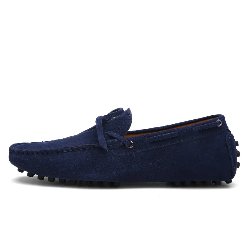 Size35-50 Men Women Leisure Shoes Genuine Leather Loafer Brand Designer Drive Flats Skidproof