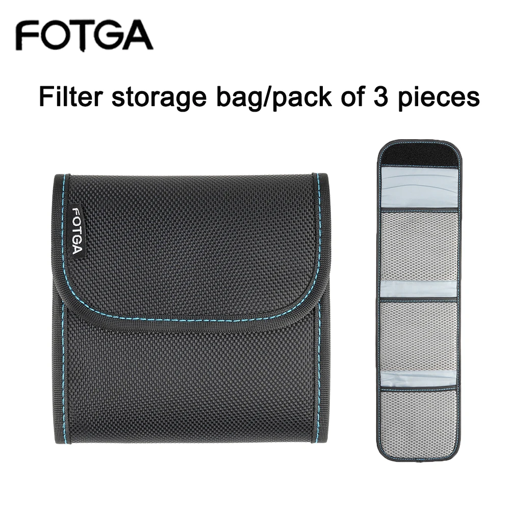 FOTGA filter storage bag circular filter protection bag square filter storage bag portable filter storage box