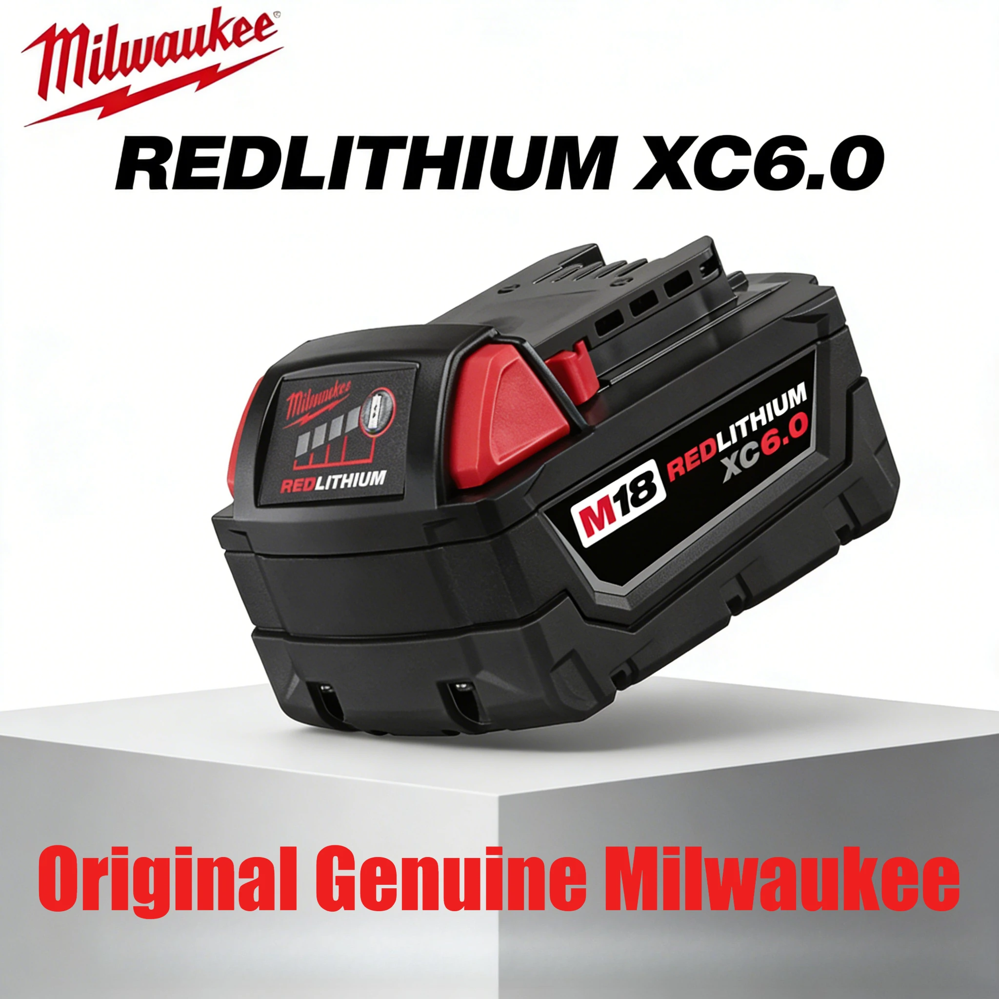 

Milwaukee 18V Rechargeable Battery be suitable forM18 Series M18B6 6.0Ah 48-11-1860 48-11-1850 1840 Lithium Tool Battery