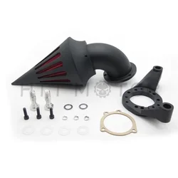 Motorcycle Spike Air Cleaner Intake Filter Kit For Harley Davidson 2004-2014 CV Carburetor Delphi V-Twin BLACK