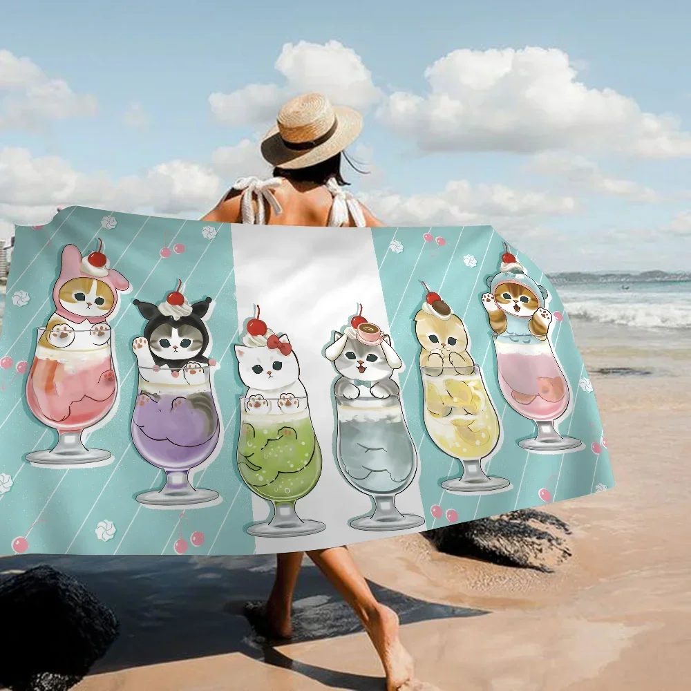 Cute G-Gabbys D-Dollhouse 3D Cartoon Print  Towel Microfiber Beach Towel Absorbent Yoga Swimming Resort Mountain Climbing Towel