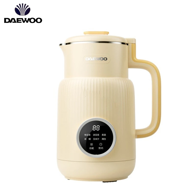 DAEWOO YUNMU Производитель соевого молока 600 мл Пищевой блендер Миксер Бесплатный фильтр Наклонная настенная машина для соевого молока 12 часов Резервуар 25000 об/мин