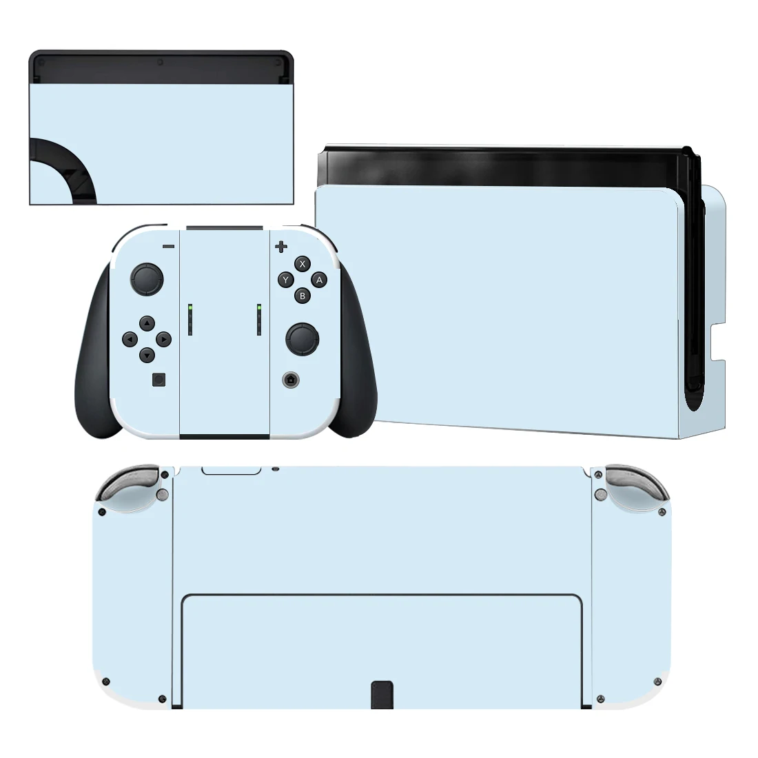 Pure Purple Pink Color Skin Cover Sticker Decal for Nintendo Switch NS OLED Console Joy-con Controller Dock Vinyl