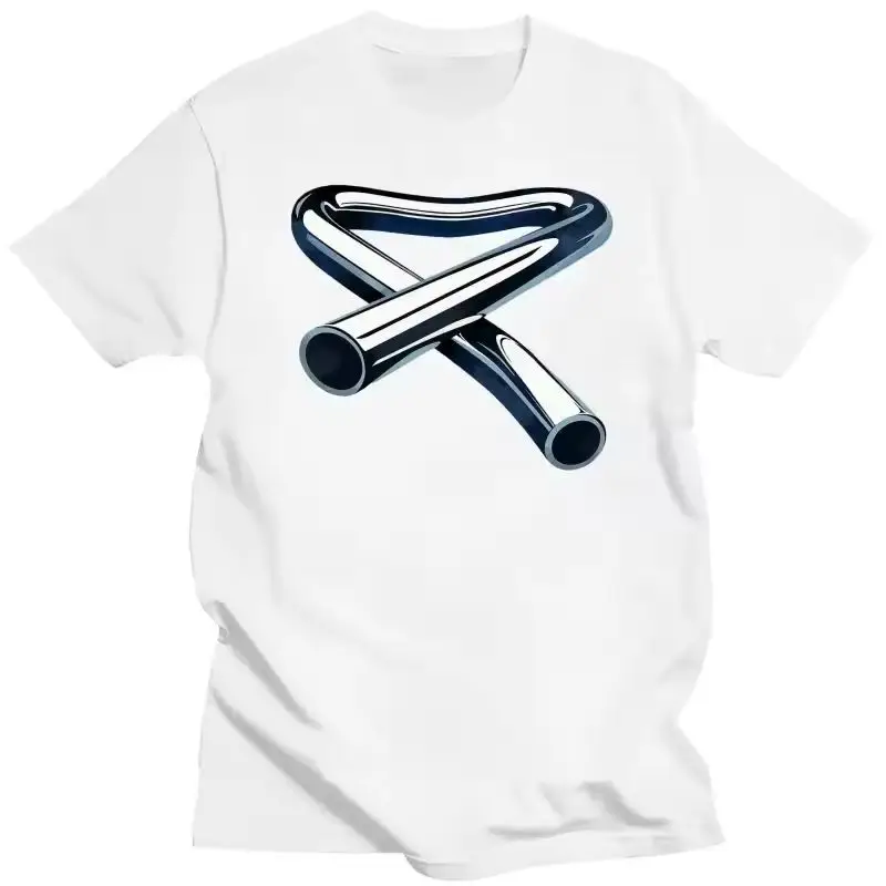 New Tube Bell Music Mike Oldfield Pattern Printed Top Retro Music Rock Album Premium T-shirt S-5XL Pure Cotton Clothing