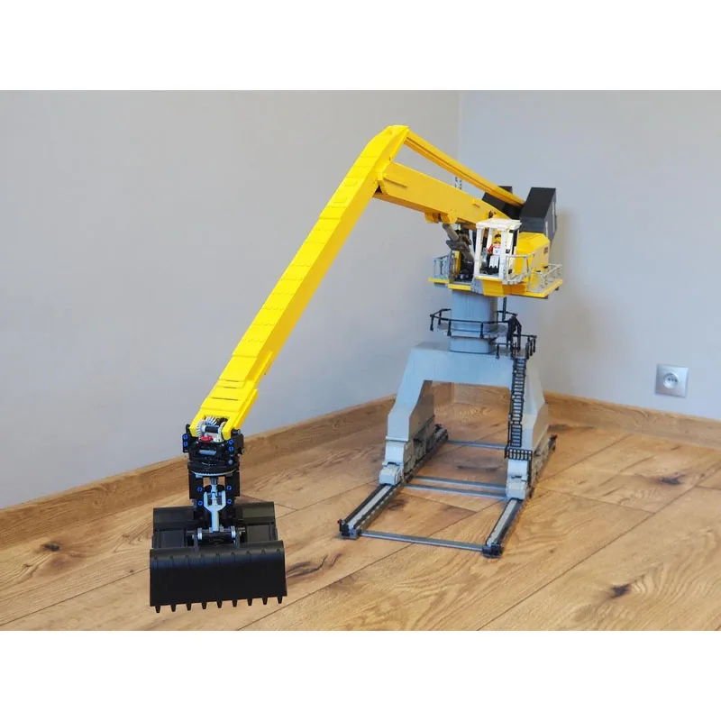 MOC-187812 Material gigante totalmente teledirigido, modelo de bloques de construcción con ladrillos, piezas 9605, juguete para regalo de cumpleaños para niños