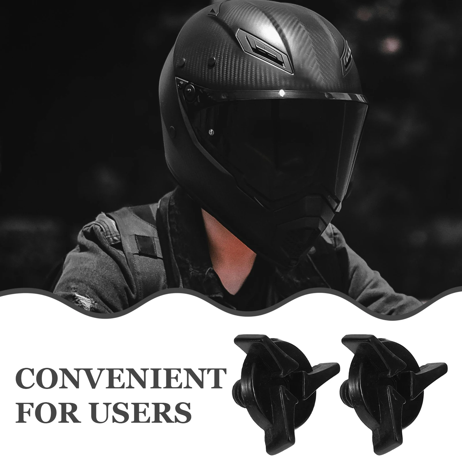 

6pcs Motorcycle Screws Black Plastic Replacement Visor Repair Tools Supplies Kit Parts Dirt Bike Accessories