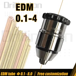 High Precision Keyless Drill Chuck , JT0 0.1mm to 4mm EDM Keyless Chuck Adapter for EDM Electrode , 0.0039