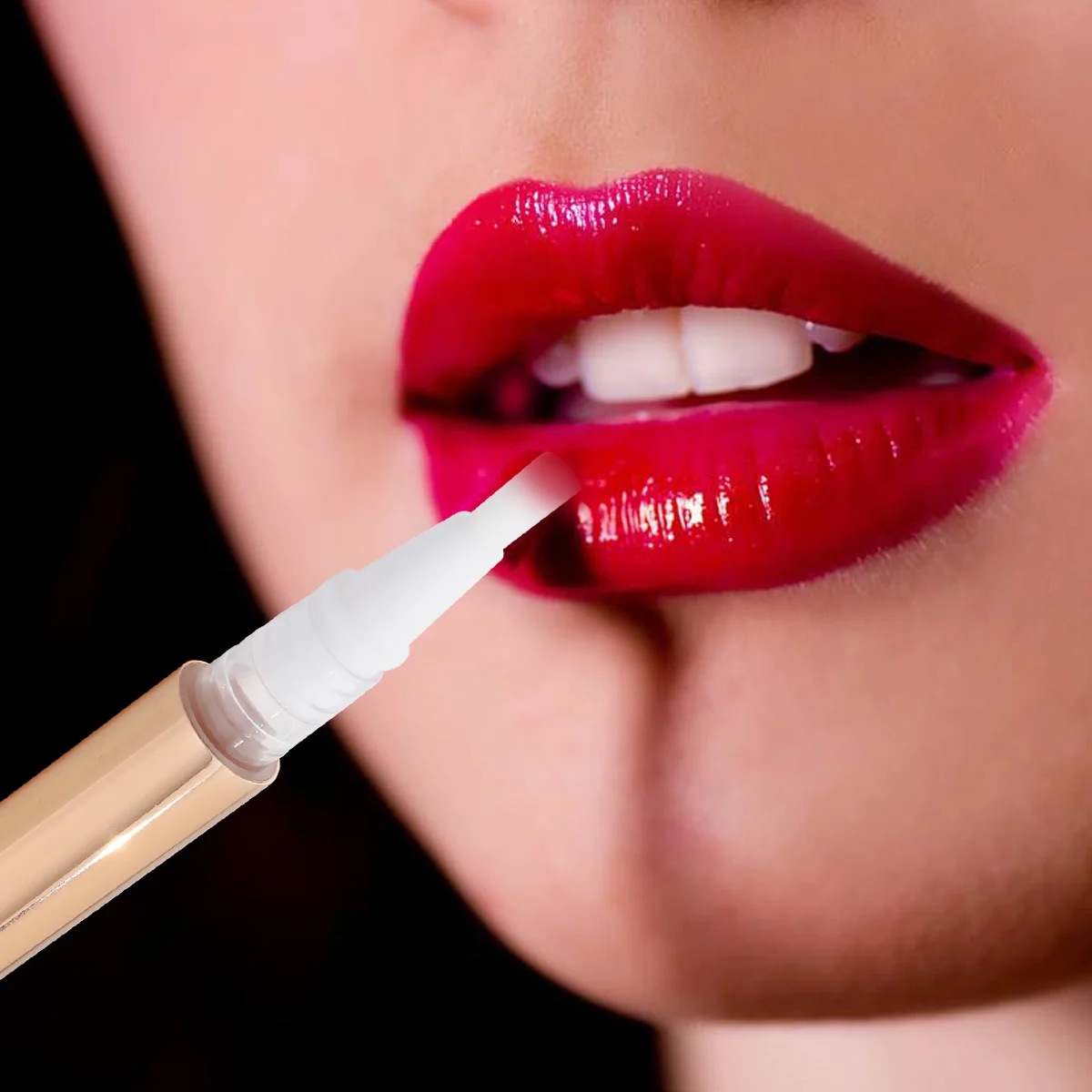 5 個の空のマニキュアペン明るいゴールドアプリケーター容器液体ファンデーションリップグロス旅行ディスペンサー回転用