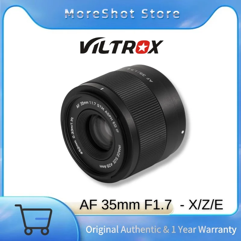 

Viltrox AF 35mm F1.7 Air APS-C Lens Large Aperture STM Autofocus Prime Lens for Fuji X-Mount Sony E-Mount Nikon Z
