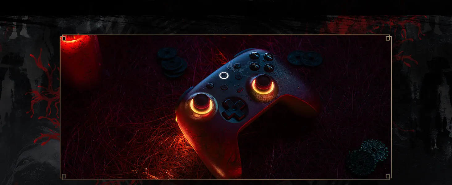 8BitDo Ultimate 2 Wireless Controller WUCHANG: Fallen Feathers für Windows und Android, mit TMR-Joysticks, 8Speed Tech Gamepad – Detail 6