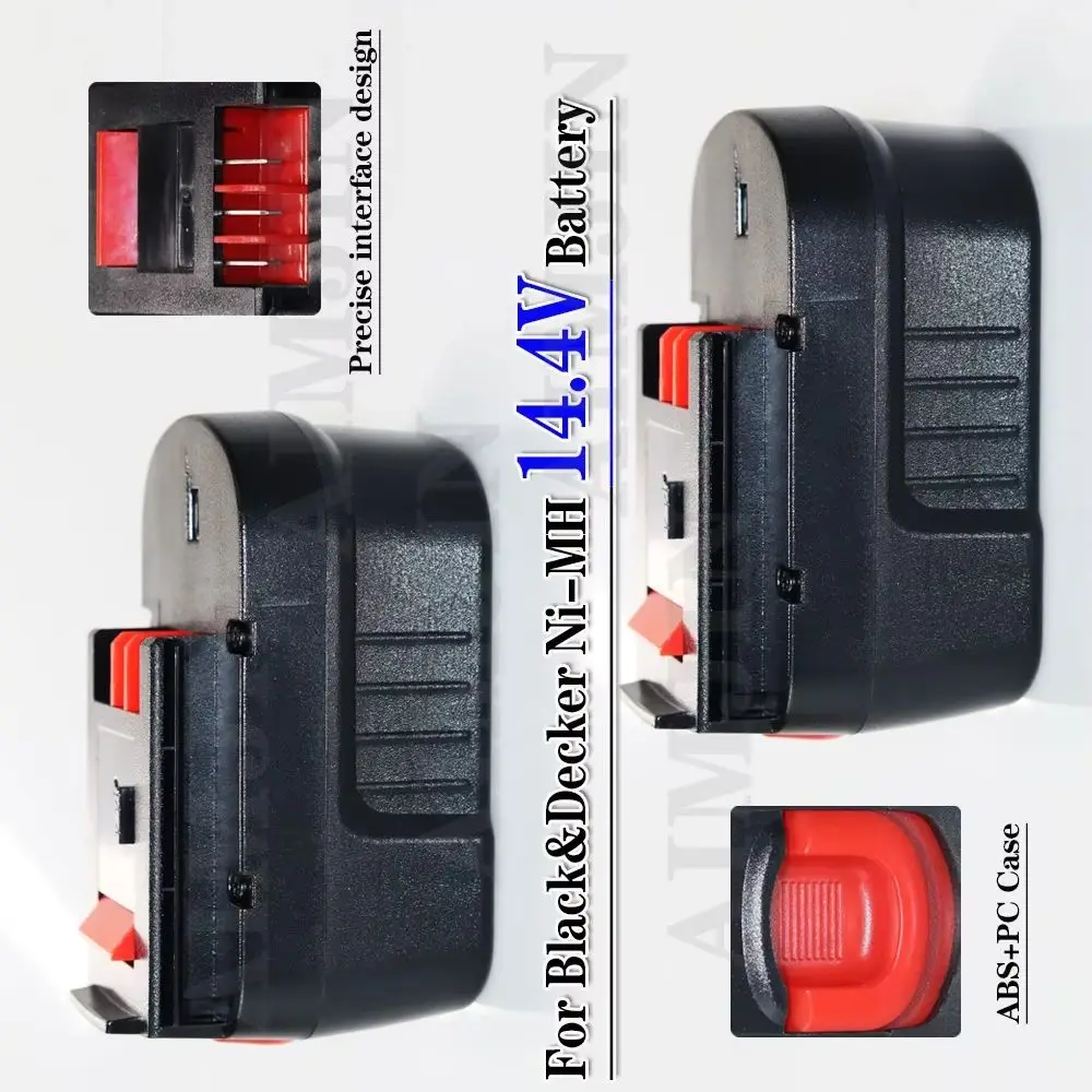 

Ni-Mh Power Tool Battery For Black&Decker FSB14 FS140BX 499936-34 14.4V 4000mAh 5000mAh 6000mah