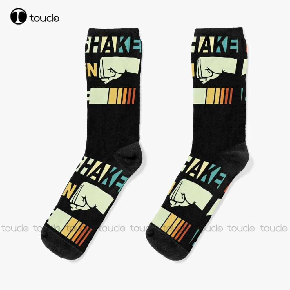 

Shake N Bake - Funny Family Matching For Race Lover Gift Socks Football Socks Men Street Skateboard Socks Creative Funny Socks