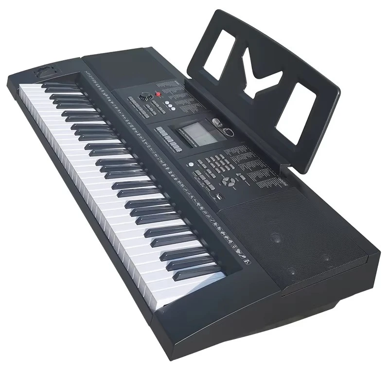 61 مفتاحًا للوحة مفاتيح البيانو الرقمية الآلات الموسيقية مع شاشة MAC Jack LCD جهاز إلكتروني محمول للكنيسة