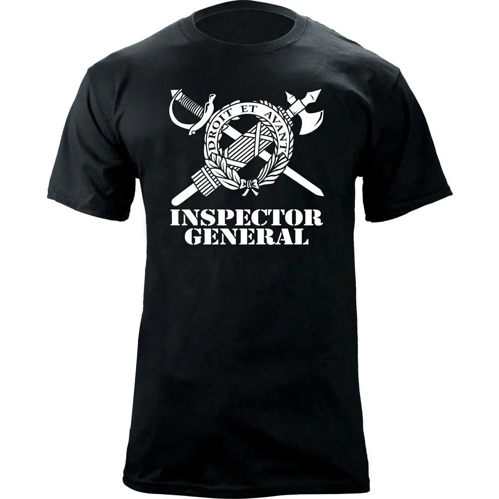 US Army Inspector General Branch Sword & Fasces Insignia Veteran T-Shirt. Summer Cotton O-Neck Short Sleeve Mens T Shirt New