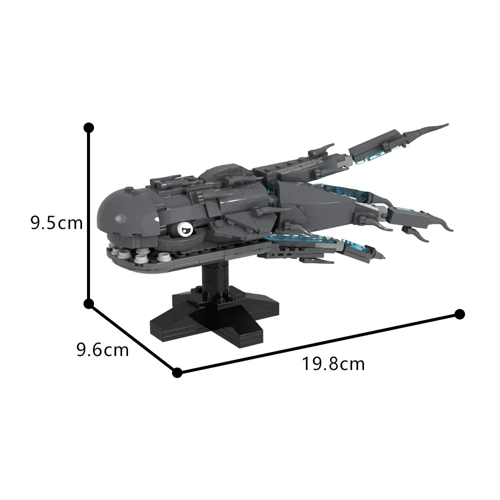 Gobricks MOC biologie Purrgil Ruimte Walvis Bouwstenen Model zeeleven walvis Bricks diy Gemonteerd Speelgoed voor kinderen Verjaardagscadeau