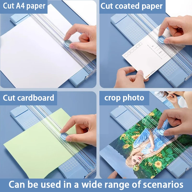 A4 Bidirectional Cutting Paper Cutter With Pull-out Ruler For Photo Trimmers Scrapbook Lightweight Cutting Mat Machine