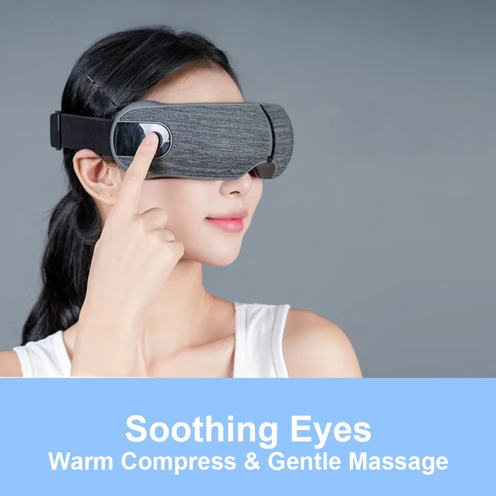 Bluetooth Music Eye Massager Charging Electric Vibration Eye Protection Device Relax Eye Muscle Sleep Mask Eye Care Massage Tool view 3