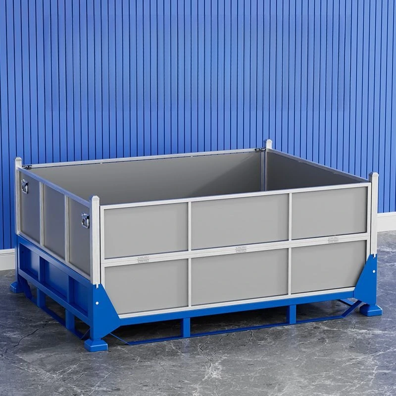 Industrial workshop products Stacking rack Scrap iron filings Parts frame Folding storage Industrial iron boxes Heavy materials
