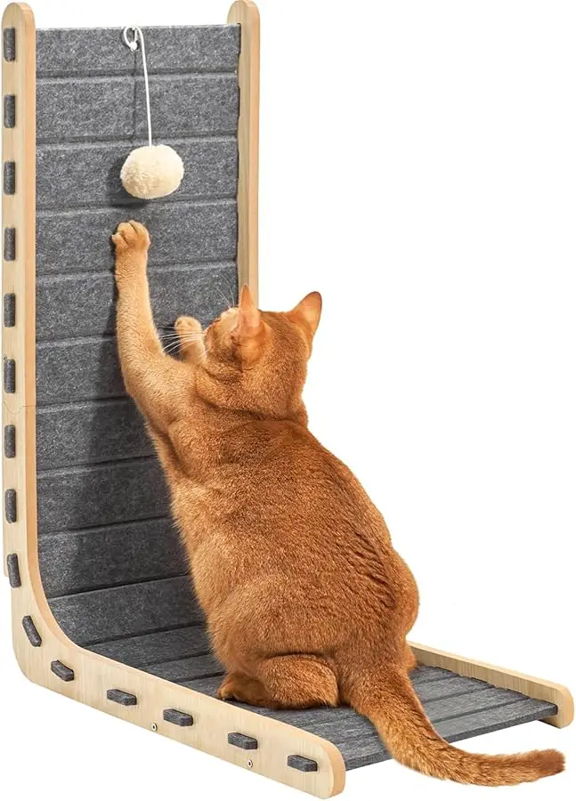 

Cat Scratch Pad Felt Cat Scratcher for Indoor Cats Scratching Board Scratchers for Large Cat Scratch Furniture Protector with Ba