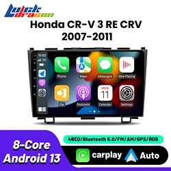 Android 13 Carplay For Honda CR-V 3 RE  CRV 2007-2011 Autoradio Multimedia Android Auto Wireless 9inch 2Din Car Radio Video wifi