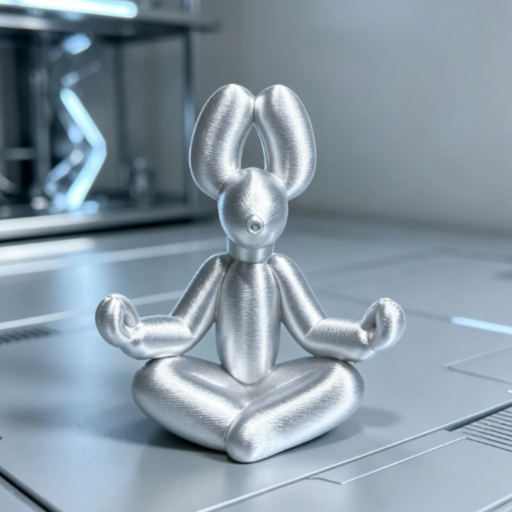 Minimalist Meditation Balloon Dog Figurines Cross Legged Zen BalloonAnimal Sculpture Dogs Tabletop Ornaments Yoga Spa Room Decor