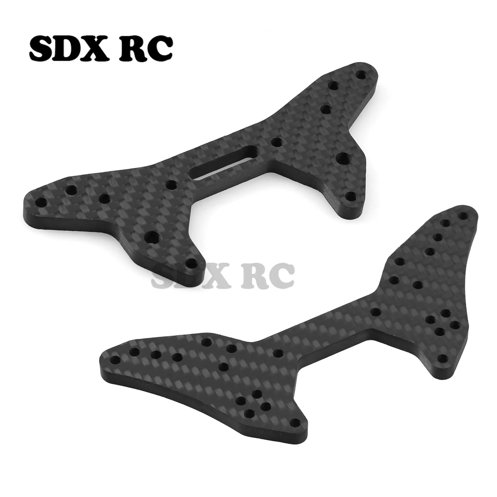 Torre de choque delantero y trasero de fibra de carbono para ARRMA 1/7, accesorios de piezas de actualización de coche RC, infrarrojo ilimitado 6S