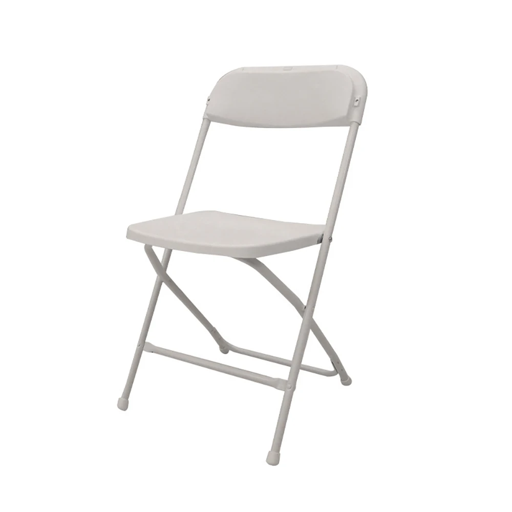 Wholesale Modern Portable Outdoor White Camping Plastic Folding Chair for Events Party