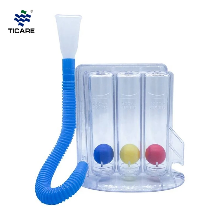 Incentive Pulmonary Function Test Three Ball Spirometry Device for Breathing Exerciser Respirometer