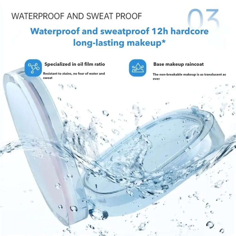 Buffing & Correcting Pressed Powder Matte Pearlescent Dry & Wet Makeup Setting Pancake Sweatproof Oil Control Set แป้งแต่งหน้า