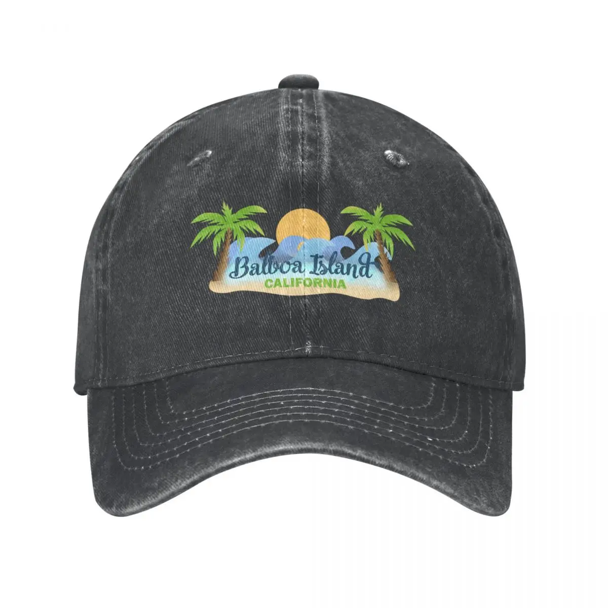 Balboa Island California Cowboy Hat Horse Hat black beach hat Golf For Girls Men's