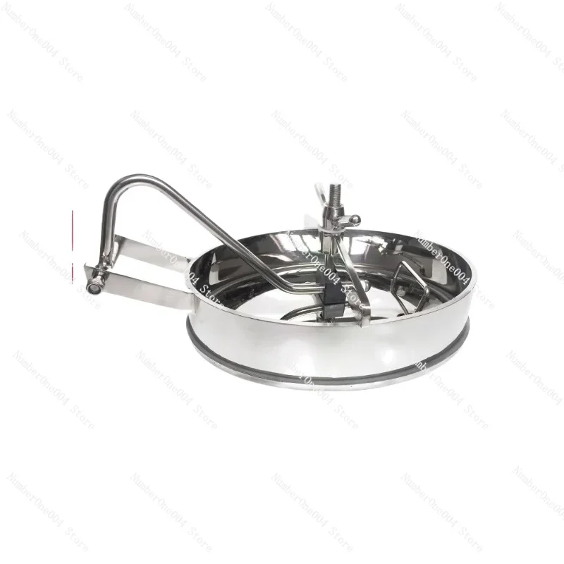 304 stainless steel internal opening oval inspection hole 316 quick opening sanitary grade side opening mirror surface