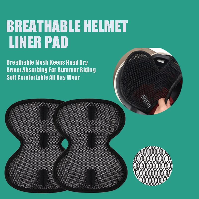Breathable Mesh Helmet Inner Cushion Heat Insulation Sweat Absorbing Soft Wear Resistant Comfort Liner Pad Portable Accessory