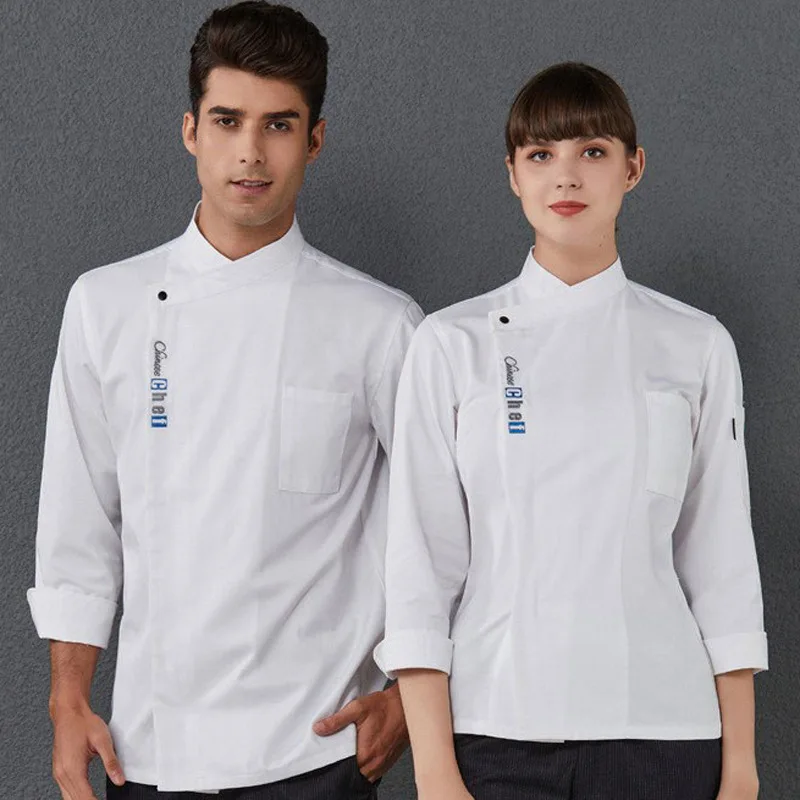 

Restaurant chain kitchen and restaurant open-air chef uniforms, men's long-sleeve restaurant workwear, women's autumn and winter
