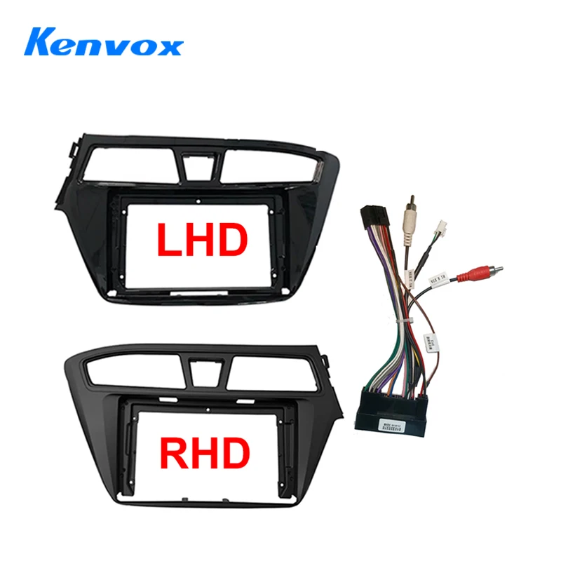 9 Inch Car Radio Fascia For Hyundai I20 2014 -2018 Android MP5 Player Panel Casing Frame 2Din Head Unit Stereo Dash Cover Trim